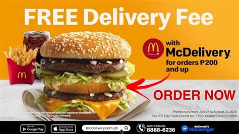 free delivery mcdo|mcdonald's delivery japan.